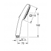 Ръчен душ с 2 фукнции GROHE TEMPESTA CUBE 110 - цена: 37.00лв.